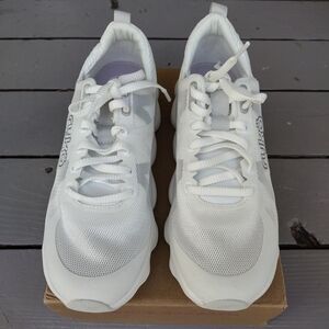 White Mesh Sneakers